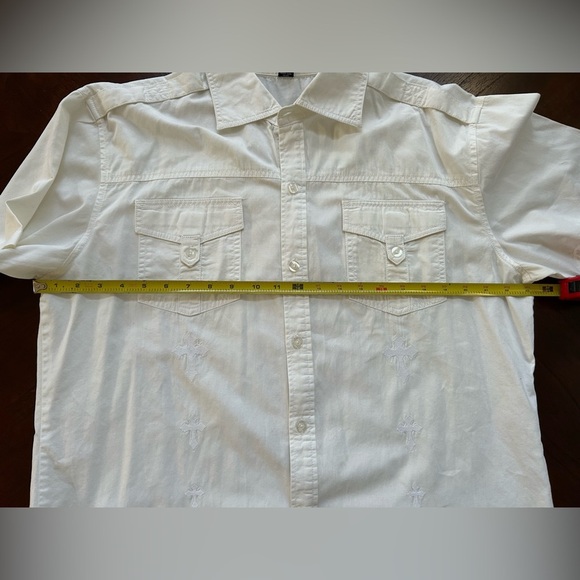 VITORIOUS White Short Sleeve Men's Shirt SIZE L - Picture 4 of 7